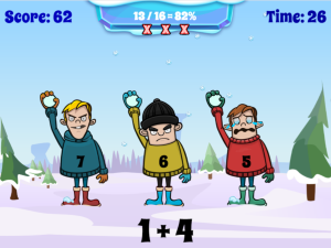 Snowball Fight: Math Game